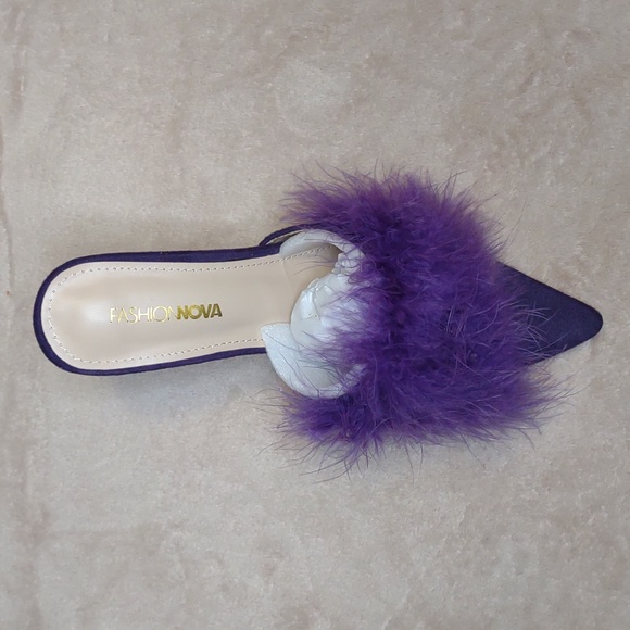 👣MELANTHA🩵 Feather Mules - Picture 10 of 16